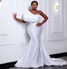 Aso ebi sjöjungfru brud illusion juvel pärlor brud för svarta kvinnor flickor tyll äktenskap klänning strand bröllop klänningar d125 407