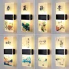 Wandlamp Japanse Acryl Schaduw Led Nachtkastje Woonkamer Gang Gangpad Moderne Chinese Vierkante Verlichting Home Decor