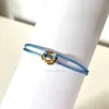 Moda 316L Aço Inoxidável Trinity anel corda Pulseira três Anéis alça de mão pulseiras de casal para mulheres e homens moda jóias famosa marca