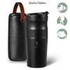 Mills SOULHAND Portable Coffee Machine for Car Insulated Travel Mug Coffee Maker Pour Over Americano Cafe Cup With Grinder Filter