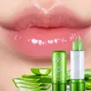 Lip Gloss Natural Aloe Vera Moisturizing Lip Balm Color Changing Lipstick Lasting Anti-wrinkle Anti Aging Nourishing Lipsticks Lips Care