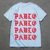Erkek Tişörtleri Pablo T Shirt Gibi Hissediyorum Erkek Sokak Giyim Sosyal Kulüp Rapçi T-Shirt Yuvarlak Boyun 100% Pamuk Pamuk Pablo Tshirt Homme T240124
