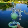 Nuovo design Bong per acqua in vetro Soffione per cera Perc Dab Rigs Oil Rigs Fumatori Narghilè Tubi per l'acqua Tabacco alle erbe 14mm Giunto ZZ