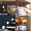 Lampada da parete con sensore di movimento PIR a luce notturna a LED, ricaricabile tramite USB, dimmerabile, illuminazione per armadio per camera da letto, armadio da cucina LL