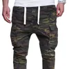 Pantalon pour hommes 2024 Camouflage Cordon de serrage Ceinture de travail Leggings surdimensionnés Sports décontractés à la mode