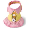 Pettorine Simpatico fiore rosa Cammina fuori Pettorina per cani Morbido cotone Vestiti per cani Vestito per cani Gilet per cani Cucciolo che cammina Chihuahua Collare per pettorina per animali domestici