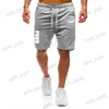 Mäns shorts 2023 sommar Ny dragskor shorts män avslappnad jogger sweathshorts träning gym hög kvalitet shorts dk10001 t240124