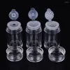 Liquid Soap Dispenser 1Pc Brand Transparent Plastic 10ml Empry Cosmetic Sifter Loose Powder Jars Container Screw Lid DIY Makeup