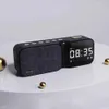 مكبرات صوت محمولة HF16 في الهواء الطلق استخدم مكبرات الصوت TF Card Slot Aux Jack Hi-Fi Sound Sounder Stereo Wireless Bluetooth Seeper LED Clock Clock YQ240124