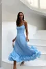 Casual Jurken Elegante Gebogen Zoom Feestjurk Vrouwen Midi Mode Grote Schommel Slip Vrouwelijke A-lijn Zomer Backless Avond Prom