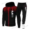 Men's Tracksuits New Fashion Tracksuit For Men Hoodie Fitness Gym Clothing Men Running Set Sportswear Jogger Men'S Tracksuit Winter Suit Sports T240124