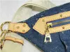 Mens Denim Bumbag designer bag Unisex Brown Flower Waist Bag High Rise New Bumbag Wide Strap Outdoor Casual Fannypack Fashion Crossbody Bags Purses Chest Bag M46784