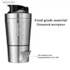 Water Bottles Cages Stainless Steel Vacuum Mixer Cup Outdoor Drink Kettle Detachable Double Layer Whey Protein Powder Sports Shaker Water BottleL240124