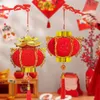 Red Lantern Light Chinese Year Decoration 2024 ledde lysande lykta för Spring Festival Party Decor Gift 240119