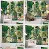 Tapestries Fantasy Wall Tapestry Market Tyg Hanging Art Bedroom Bild på Yoga matta för hem Drop Delivery Home Garden Home Deco Otdwf