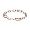 Rose Gold Mini Charm Me armband past sterling zilver S925 originele ketting vrouwelijke Fatima sieraden cadeau luxe parel armband 240118