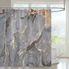 Shower Curtains Marble Shower Curtain Set Creativity Texture Fabric Home Decor Bath Curtains Bathroom Products Polyester Hanging Cloth Hooks