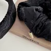 Hårklipp temperament högkvalitativ sense tyg svart rose blad pannband elastiskt rep accessoreis för kvinnliga flickor