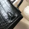 10A En Kaliteli Tasarımcı Çantası Gerçek Cowhide Too Tags İkinci Nesil 19 cm Kadınlar Mini Çanta Yarı Handswn Omuz Çantası