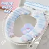 Toilet Seat Covers Cute Cover 2PCS Waterproof Memory Foam Cushion Machine Washable For Apartment Home
