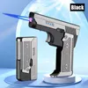 Lighters New Windproof Gas-Electric Plasma Type C USB Rechargable Lighter Gift Men Folding Gun Butane Torch Turbo Jet Flame Cigar Lighter YQ240124