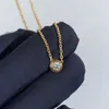 Pendanthalsband SFE CLASSIC 925 Sterling Silver Zircon Single Diamond Pendant Women's Necklace Simple Fashion Brand Banquet Fine Jewelry YQ240124