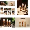 캔들 홀더 - 홈 장식 선물 나무 촛대 결혼식 새로운 드롭 배달 otxbw
