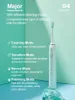 Cabeças de substituição de escovas de dentes elétricas SOOCAS Sonic Toothbrush X3U rosa adulto à prova d'água ultrassônico automático USB recarregável escova de dentes verde YQ240124