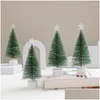 Décorations de Noël 2024 Mini arbres lumineux Beautif Petit bureau de Noël artificiel Accueil Drop Livraison Jardin Fête Fête Fournitures OTF1E