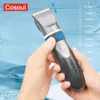 Máquina de cortar cabelo profissional, barbeiro elétrico, aparadores de cabelo para homens, adultos, crianças, sem fio, recarregável, máquina de corte de cabelo 240124