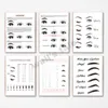 Målningar Lash Extensions Technician Guide Affischer and Prints Makeup Wall Art Picture Decor Eyelash Business Form Art Canvas målning