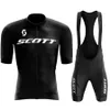 Scott Cycling Jersey Set Classic MTB Cycling Bib Shorts Kit Reflective Custom Bike Clothes Cykelkläder Maillot Ciclis 240119