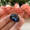 Band Stockerble Tungsten Steel Ring 8mm Promise Finger Trendy Wedding Band Men Women Jewelry Comfrot Fit