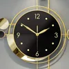 Zegarki ścienne Nowoczesne luksusowe gigantyczne zegar ścienny Nowoczesny design Silent Gold Clock Metal Wall Art Clock do salonu do wystroju domu