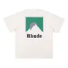 Rh designers herr rhude broderi t skjortor för sommarmens topps bokstäver polos skjorta kvinnor tshirts kläder kortärmade stort plus storlek 100% bomullsteor storlek s-xl 21