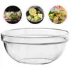 Ensembles de vaisselle, tasses à soupe avec poignées, bol à salade, plateau de service en plastique transparent, bassin d'eau domestique