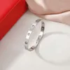 Bracelet en Zircon plaqué or cc316, marque de luxe à vis, 5ème génération, en acier inoxydable, personnalisé pour hommes et femmes