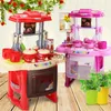 Kök spelar mat 2020 New Kids Kitchen Set Ldren Toys Largesimulation Model Colorful Education Toy for Girl Babyvaiduryb