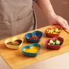 プレートデザート料理ハート型再利用可能なパックバーベキュー調味料プレートダイニングルームのホームキッチンのためのスナック