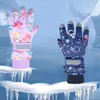 Children Skiing Gloves for Boys Girls Winter Plush Thicken Ski Glove Anti-Slip Waterproof Cycling Mittens Kids Accessories 4-12Y 240118