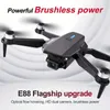 New E88 EVO Drone With Brushless Motor,HD Dual Camera Optical Flow Localization WIFI FPV Headless Mode RC Foldable Quadcopter Kids Toys,Perfect For NewYear Gift