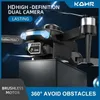 KOHR F169 WIFI FPV Drone avec HD double caméra Drone hauteur professionnelle tenir quatre côtés évitement d'obstacles pliable quadrirotor UAV