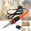 Hand Power Tool Accessories 110V/220V 30W Electric Soldering Iron Pen Wood Burning Set Pencil Burner With Tips And Eu Plug Drop Delive Otf2Q