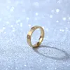 Populaire roestvrijstalen ring mode fijne sieraden diamant inzetaccessoires voor unisex