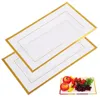 Dinnerware Sets 10 Pcs Serving Trays For Parties Disposable Containers Cake Party Plate Plastic Plates Buffet Barbecue