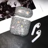 Mobiltelefonfodral Luxury Shiny Sexy Glitter Diamond Crystal Earphone Fall för AirPods 3 2021 Bluetooth Headset Protective Cover för AirPods1 2 Pro