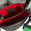 Eimertasche Schulterhandtaschen Umhängetaschenhandtasche Rindsleder Innenschaffell Abnehmbarer verstellbarer Riemen Damentaschen