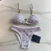 Play Fashion Printed Metal Accessories Sexy Bikini Designers Designed Slim-fit Backless Travel Resort Spa Bathing Suits for Women