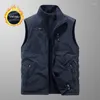 Men's Vests Tactical Military Vest Coat Camping Autumn Clothing MAN Padded Work Winter Multi-pocket Hunting Coats Mesh