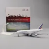 Modelo de avión de metal 20 cm 1 400 francés A380 réplica material de aleación simulación de aviación decoración de regalo de cumpleaños para niños 240118